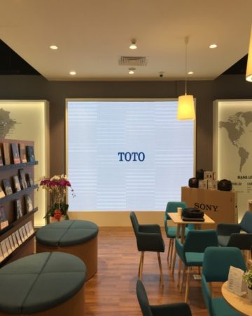 MÀN HÌNH LED P4 - SHOWROOM TOTO VIỆT NAM - TP.HCM