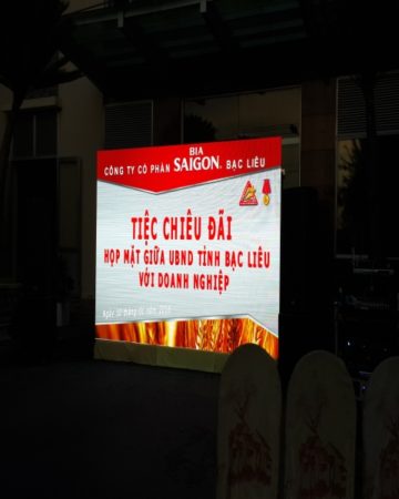 MÀN HÌNH LED P5 INDOOR - NHÀ MÁY BIA SÀI GÒN BẠC LIÊU - TỈNH BẠC LIÊU